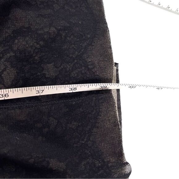 fuzzi jean paul gaultier women’s size medium black mesh floral lace dress - Picture 9 of 9